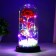 Night -night flask "Red Flower" LED from batteries 3haaa 11x11x22 cm