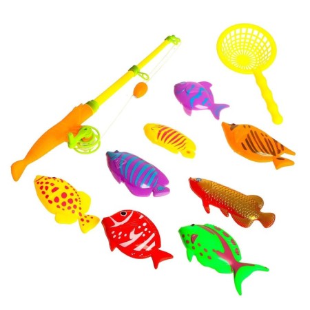 Fishing "sea": 1 fishing rod, 8 fish, net-7