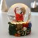 Souvenir Light Polystone Water Ball "Santa Claus with a bag on the shoulder" 7x8x9 cm