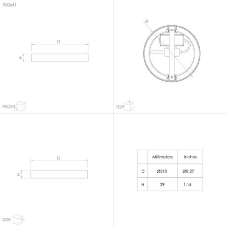 Fueva 17W Led, 3000k IP44 lamp-4