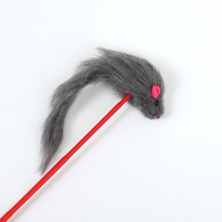Dear of artificial fur "Fluffy", gray-1