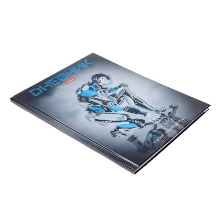 Diary solid cover 1-11 grade 40 sheets, cyber intelligence, metallic, selective varnish-1