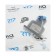 RTP ladder, vertical, 100 x 100 mm, d = 50 mm, dry shutter, plastic grate, gray grate