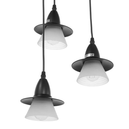 Economic light lamp 36081/3 3x40W E27 Black 33x33x75 cm-3