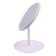 Mirror KZ-09, backlight, desktop, battery, 2500 mAh, 3 modes, rotation 90 °, white