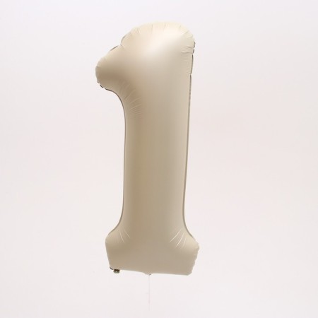 Foil ball 40 "number 1, color beaten cream-1