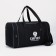 Sports bag with lightning, 2 outer pockets, long belt, black color