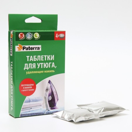 Paterra iron tablets that remove the scale, 4 tablets of 20 g,