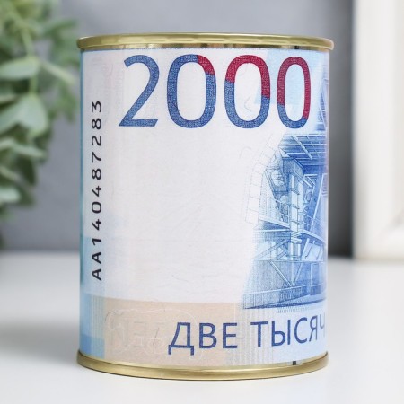Pigging bank Metal "Two thousand rubles"