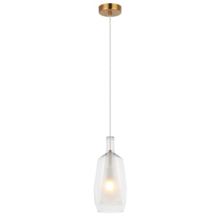 Suspension lamp ELADIN 1x27 40W, size 14x14x35.5-185 cm, bronze color