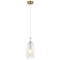 Suspension lamp ELADIN 1x27 40W, size 14x14x35.5-185 cm, bronze color