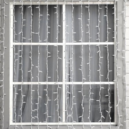 Garland "Curtain" 2 × 3 m, IP65, UMS, white rubber thread, 760 LED, glow warm white, 220 V-2