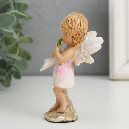 Souvenir Polystone "Angel -musician - Flowers game" MIX 3.5x4.5x9 cm-5