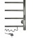 The heated towel rail "Sanprise" Aurora P10, 500x1000 mm, right, chrome