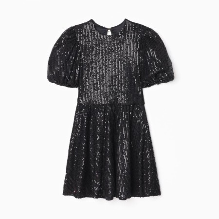 Платье нарядное для девочки KAFTAN размер 30 (98-104 см), черный-5