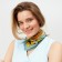 Women's handkerchief minku orange color, rr 70*70 cm