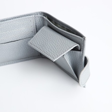 Women's wallet on the button, Textura, color gray color-6