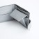 Women's wallet on the button, Textura, color gray color
