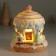 Souvenir Polystone Light "Gingerbread House-Kex, with Santa Claus" Zephyry 12x12x14 cm