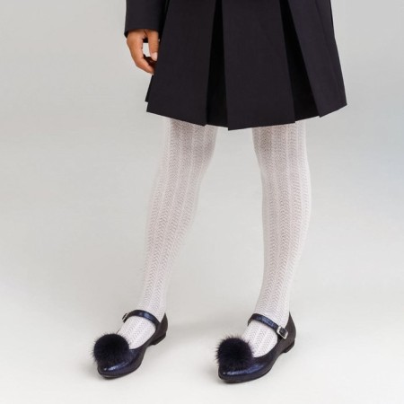 Pantyhose children, white color, height 134-140-2