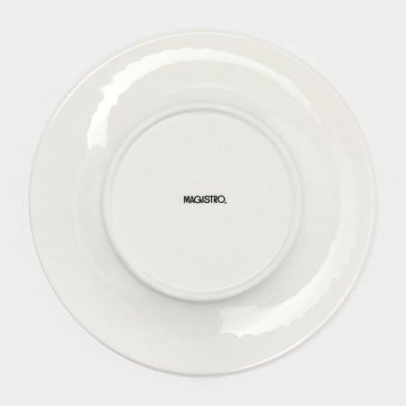 Porcelain dining plate Magistro Argos, D = 20.6 cm, white color-6