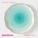 Porcelain porcelain cake “Milky Way”, D = 19 cm, turquoise color