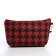 Cosmetic bag with lightning, red/black color