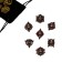 A set of cubes for D&D (Dungeons and Dragons, DND) "Game time", Series: D&D, 7 pcs, black