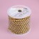 Chain with rhinestones, with holography, metal, glass, 3.5 mm, 9 ± 1 m, gold color