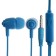Perfeo Alto-M headphones, vacuum, microphone, 104 dB, 32 Ohm, 3.5 mm, 1.2 m, blue
