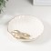 Souvenir Ceramics stand "Sea star on a shell" White with gold 13x12.5x2.5 cm
