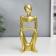 Souvenir Polystone "Abstraction - Dreamer" Gold 22x6x8 cm