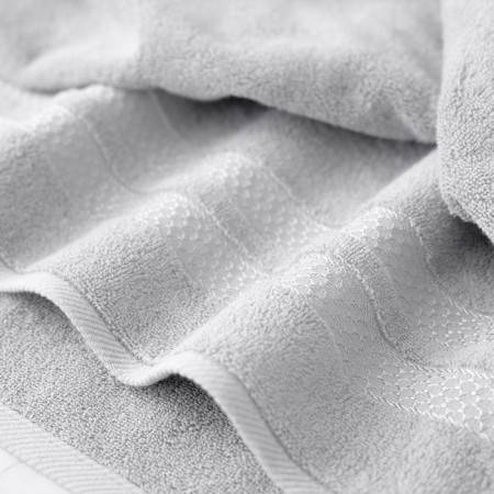 Set of towels, size 50x90 cm - 2 pcs, 70x140 cm - 2 pcs, color is cold gray-1