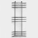 The bathroom shelf is an angular 3-long, 20 × 20 × 66 cm, black color