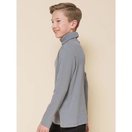 Turtleneck for the boy Pelican, height 164 cm, dark gray color-1