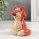 Souvenir Ceramics "Red Fox" 6.3x6.7x8.4 cm