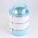 Milavi lunch box, 1.5 l, 3 levels, capacity of 500 ml, blue