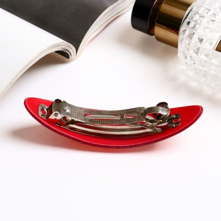 Halfish hair clip "rose" 9,5x2.7 cm, mix-1