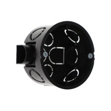Installation box Luazon Lighting, 68x40 mm, IP20, for continuous walls, black