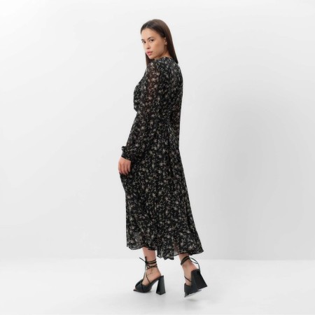 Women's dress with MIST MIDI belt, size 42, black-1