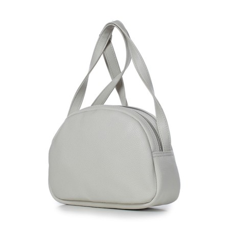 Female bag, artificial leather, 260x190x80 cm, milk