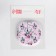Pocket mirror “pattern”, with a stand, 8 × 8 cm, the color is gentle - pink