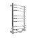 Electric towel Indigo Brace Lux, 700x400 mm, timer, hidden installation, chrome