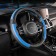 Leather braid, m black Skyway, with blue inserts S01102363, S01102363