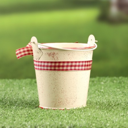 Kashpo "Bucket Rustad" Bezhevoy, 10x10x9cm-4