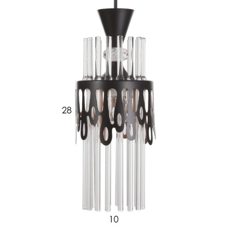 Suspension "drops" 1x60W E27 black-5