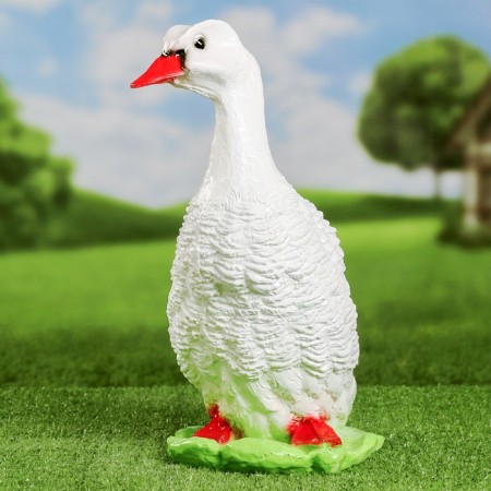 Garden figure "Duck" Belaya, 37x22cm-3