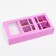 Box for sweets 6 pcs, lilac, 13.7 x 9.85 x 3.86 cm
