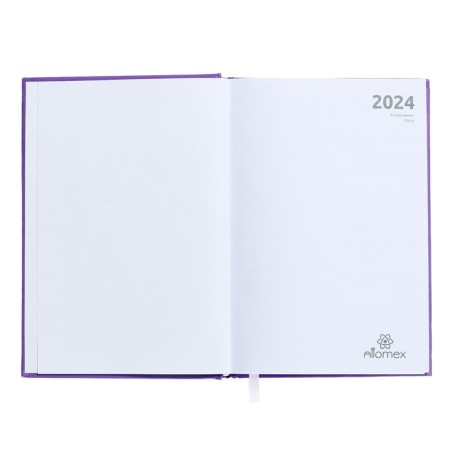 Dated diary 2024, A5, 176 sheets, Attomex.even, Bumvinyl cover, Lasse, Block 70 g/m2, lilac-2