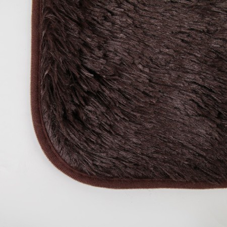 Bath and toilet rug “fluffy”, 50 × 80 cm, brown color-1